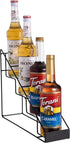 Mustry Coffee Syrup Rack for Coffee Bar Accessories, Holds 4 Bottles, Fits Torani and Monin Syrup