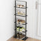 Metal Shoe Stand, 5 Tier Vertical Shoe Rack, Narrow Shoe Rack for