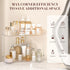 Maluoliao 2-Tier Counter 2 Corner Bathroom Organizer, Large Makeup Organizer For Vanity, Skincare Perfume Organizers