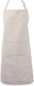 DII 100% Cotton Solid Chambray Kitchen Set, Chef Apron, Natural, 1 Piece