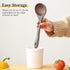 Gudamaye Pakkawood Rainbow Deep Soup Ladles, 10.6 inch Big Wooden Ladle for Cooking and Serving