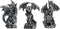 Dragon Statue Collectible Figurines Decor-Fantasy Gothic Beast - Dragons Lover,Bedroom/Bookshelf/Desk 3 Pack