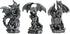 Dragon Statue Collectible Figurines Decor-Fantasy Gothic Beast - Dragons Lover,Bedroom/Bookshelf/Desk 3 Pack
