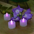 LumaBase Battery Operated Tea Light Candles, Pink, Set of 12