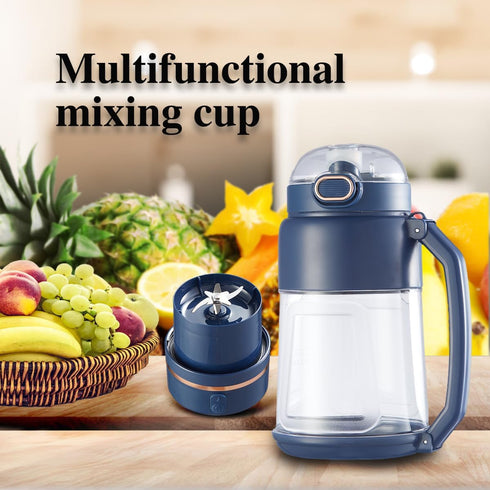 Portable Blender - Personal Size Blender for Shakes and Smoothies with 8 Ultra Sharp Blades, 12 Oz Mini Blender USB Rechargeable for Travel/Picnic/Office/Gym by Vessena