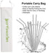 Hypermotion Stainless Steel Straw - Food Grade Reusable Metal Drinking Straw Set with Cleaning Brushes