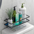 PowerKing 2 Over The Toilet Storage Shelf, Bathroom Organizer Rack with Hooks, No-Drill, Rust-Resistant Steel, Toilet