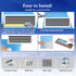12"X100" 8 Air Vent Filter, Cut to Size Air Filter Material, MERV Electrostatic Air Filter Roll, Blue & White Vent