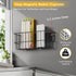 6 Pack Minicloss Magnetic Spice Rack for Refrigerator - Magnetic Spice Rack with Magnetic Basket & Paper Towel Holder