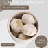 Okavango Countertop 16oz) Garlic Keeper - White Ceramic Container with cork lid - Garlic Storage - Garlic Holder