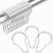 Amazer Decorative Stainless Steel Shower Curtain Hooks for Bathroom Shower Rods - Set of 12, Acrylic White