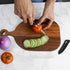 Paring Knife with Large Handle, Super Sharp 4 Inch Ceramic Blade, Rust Proof Stain Resistant, ABS Handle, Black