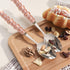 Stainless Steel Spoons, Korean Dessert Spoon with Imitation Pearl Handle, 8.4 Inches, Set of 4, Pink.