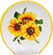 Sunflower Kitchen Decor - Ceramic Spoon Rest for Stove Top, Large Utensil Holder, Farmhouse Kitchen Decor