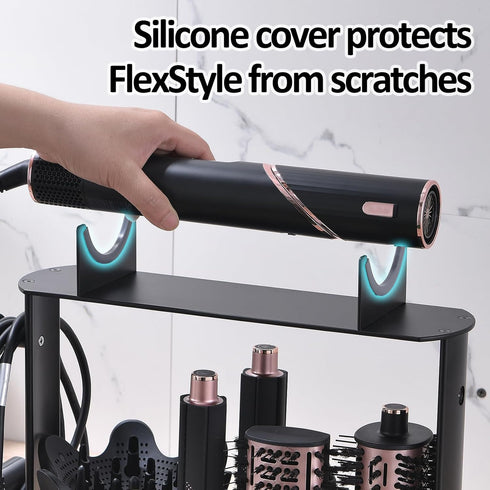 Affogato Stand Holder for Shark FlexStyle, Desktop Organizer Rack with Cord Hanger for Curlers, Brushes, Accessories