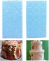 6 Pack Fondant Impression Mat Set, Cake Decor Mold Set for Embossed Tree Bark/Flower/Cobblestone Design