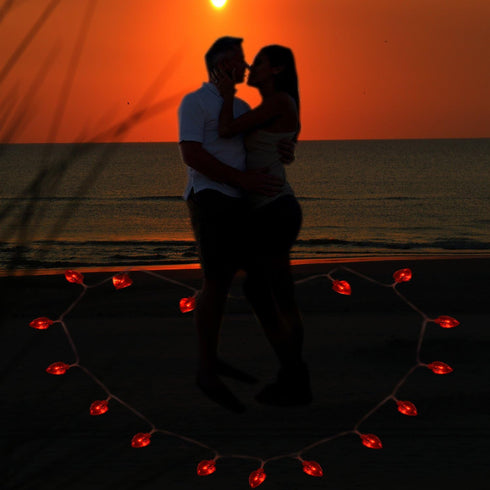 AOSTAR Valentine Lights Heart Shaped String Lights for Mother's and Father's Day, Wedding, Proposal, Birthday