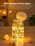 14 Pack 7ft 20LED Brightown LED Fairy Lights Battery Operated String Lights, Waterproof Silver Wire Twinkle Lights