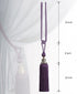 Melodieux Decorative Curtain Tiebacks, Antique Tassels Holdbacks for Home Office Windows Drapery Fasteners, Set of 2