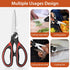 Heavy Duty Kitchen Scissors, Multipurpose Stainless Steel Food Shears for Poultry, Fish, Meat, Vegetables, 2-Pack
