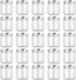 Fasmov 25 Pack 8 Ounce Clear Plastic Jars with Screw On Lids, Round Empty Containers for Kitchen Storage