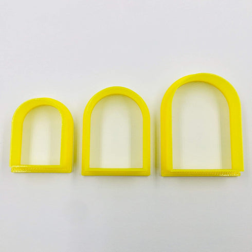 Set of 3 Arch Clay Cutter Set, Cookie Cutter, 3D Polymer Clay Cutter for Crafts