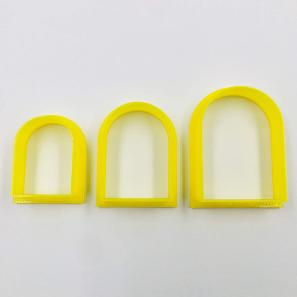 Set of 3 Arch Clay Cutter Set, Cookie Cutter, 3D Polymer Clay Cutter for Crafts