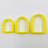 Set of 3 Arch Clay Cutter Set, Cookie Cutter, 3D Polymer Clay Cutter for Crafts