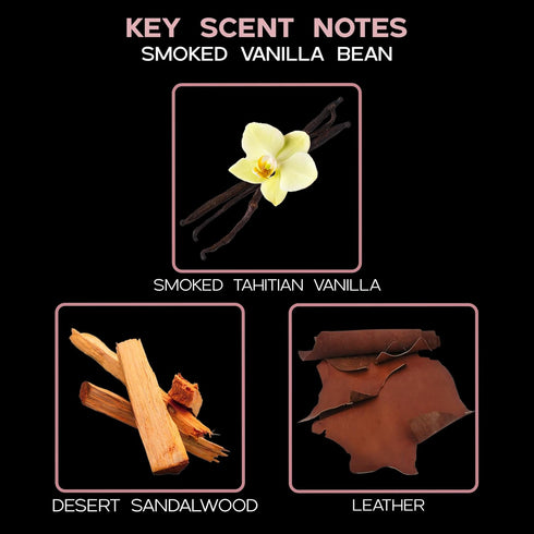 LOVSPA Smoked Vanilla Reed Diffuser Set, Scented Oil Diffuser with Sticks, Home Fragrance Accessories