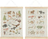 Qvapt Animals Nursery Animal Wood Poster Hanger 1624,Wild Animal Alphabet Poster Hanger Frame,ABC