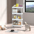 4 Sooyee Tier Wide Storage Cart Mobile Shelving Unit Organizer Slide Out Storage Rolling Utility Cart Tower Rack
