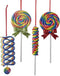 Glitter Lollipop Ornaments, Assorted 4, Christmas