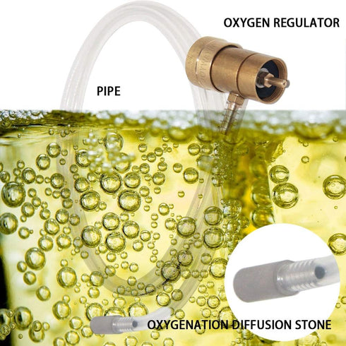 Joywayus Aeration Stone 0.5 Micron Stainless Steel Oxygenation Diffusion Stone for Home Brewing Wine Beer Soda