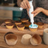 LotFancy Mini Natural Cupcake Liners: 500Pcs Greaseproof Paper Muffin Baking Cups, Unbleached, No Smell