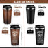 6 17 oz Set Ziliny Pcs Christian Gifts for Men Coffee Tumbler Inspirational Man of God Mugs Stainless Steel Tumbler
