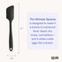 GIR: Get It Right Silicone Cooking Spatula - 11 In Black, Heat Resistant to 425°F