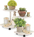 2-Pack Counter Tikea Decorative Wood Risers for Display, Farmhouse Corner Shelf for Kitchen Bathroom Decor, Farmhouse