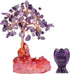 mookaitedecor Amethyst Crystal Money Tree with Guardian Angel Figurine Ornament for Wealth and Luck