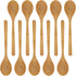 BambooMN 8" Reusable Solid Bamboo Deluxe Dinner Spoon - 10 pcs