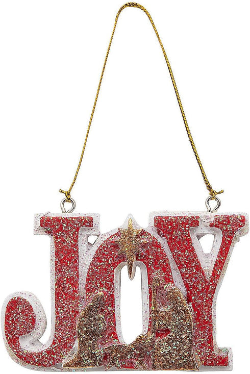 Joy Nativity Ornament for Christmas, 1 dz, Home Decor, Religious Ornaments