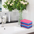PHOGARY 10 Cloth,68inch, 5 PCS Microfiber Body Wash Mitts, Flannel Soft Face Mitten, Bath Spa Cloth, Reusable Makeup