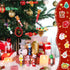 60 Set Kit,60 111 200 Backpacks JOICEE DIY Christmas Clothespins Colored Wooden Clothes Pins Mini Resin Figures Bows