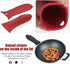 2 Pack Silicone Pan Handle Sleeve, Heat Resistant Cast Iron Skillet Handle Covers for Kitchen