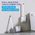 2 Pack SetFloor HONOVA Silicone Toilet Bowl Brush with Ventilated Holder, Toilet Brush and Holder Standing & Wall