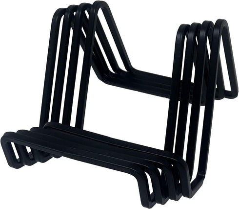 (4 Pack) Tetra-Teknica DS01-B 3 Inch Square Wire Display Stand for Plate, Artwork, Picture Frame