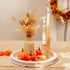 Counter Farmhouse Wood Tray Candle Holder - Romadedi Bead Round Wooden Decorative Tray for Coffee Table Decor Serving