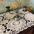 15X27inches 2PC USTIDE Floral Crochet Table Runner , Beige Cotton Table Doilies for Dressers and End Tables,Crochet