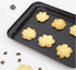 Cookie Baking Sheet, 9.5 Inch x 7 Inch Square Iron Plate with Nonstick Coating for Baking Various Foods