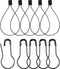 Hestya 500 Pieces Hang Tag String – Black, 500 Pieces Black Pins, 6.6 Inch Nylon String Price Tags, Plastic Fastener,