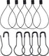 Hestya 500 Pieces Hang Tag String – Black, 500 Pieces Black Pins, 6.6 Inch Nylon String Price Tags, Plastic Fastener,